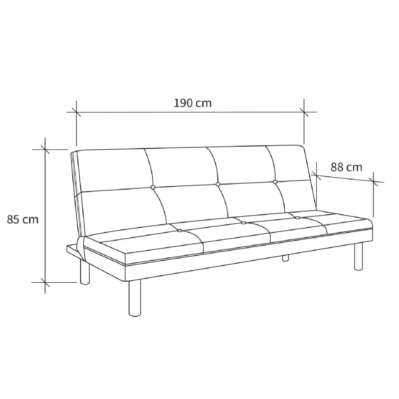 Sofá Cama Zoco Click Clack en Liquidación - Muebles Liquidator