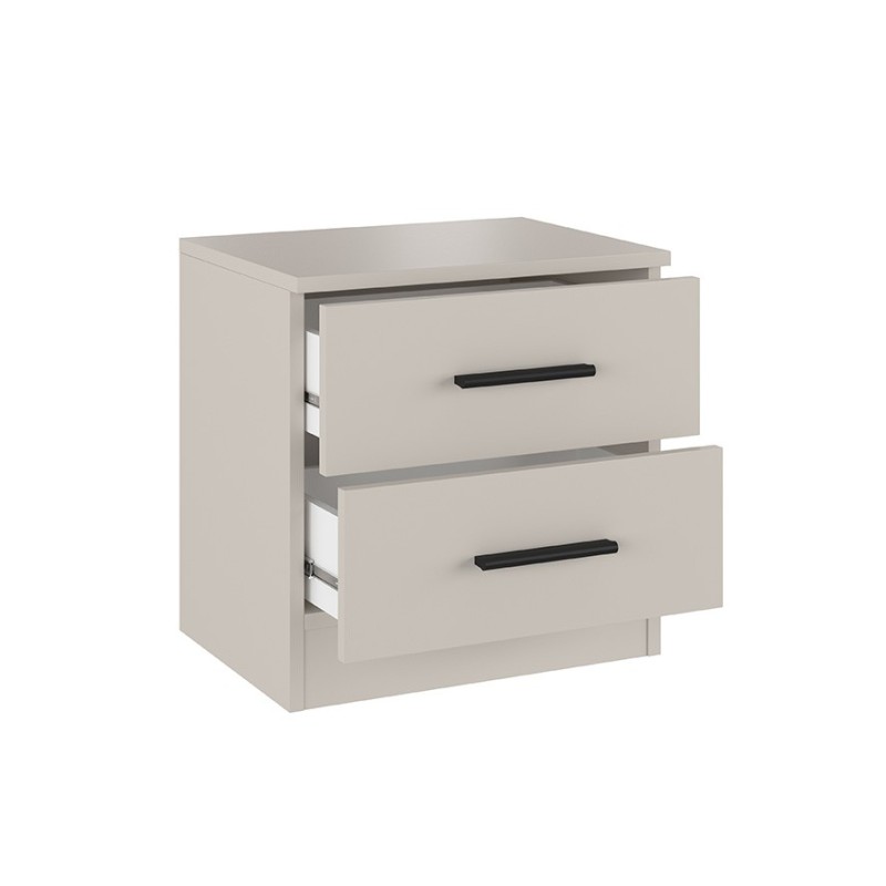 Mesita de noche 2 cajones Aura