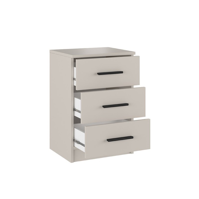 Mesita de noche 3 cajones Aura