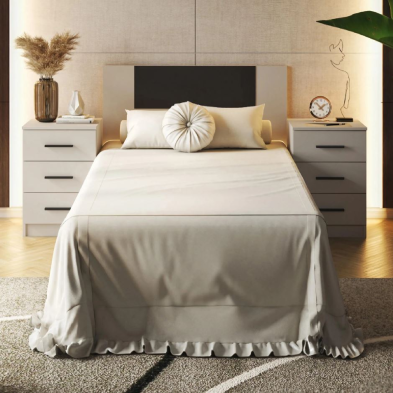 Dormitorio Juvenil Aura + 2 Mesitas 3 cajones