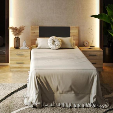 Dormitorio Juvenil Aura + 2 Mesitas 2 cajones