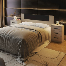 copia de Dormitorio Juvenil Aura + 2 Mesitas 2 cajones