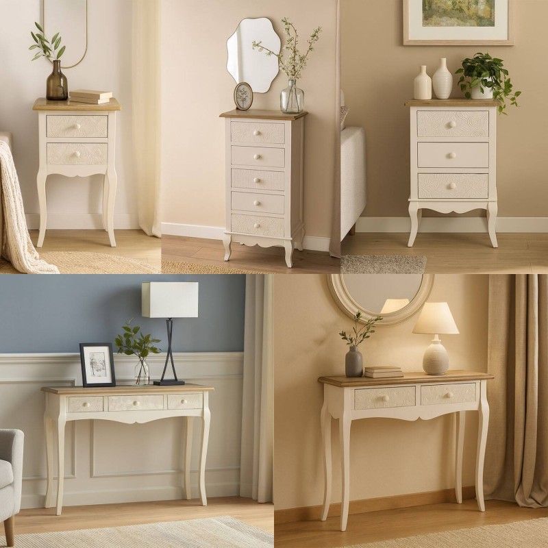 Mesita de noche 2 cajones Tenny