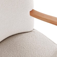 Sillón bajo con reposabrazos Kora