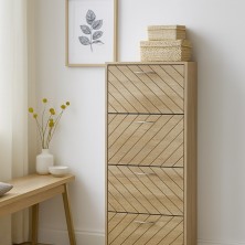 Zapatero 4 cajones  rayas