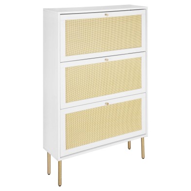 Zapatero 3 cajones Rattan