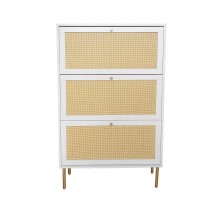 Zapatero 3 cajones Rattan