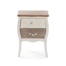 Mesita noche rustica