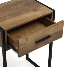 Mesita industrial con cajón