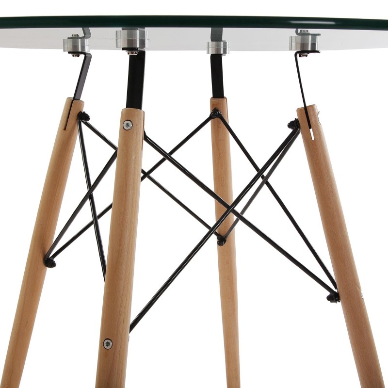 Mesa redonda cristal