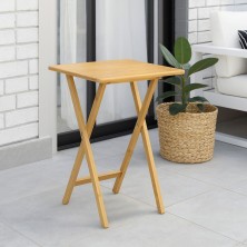 Mesa auxiliar plegable madera