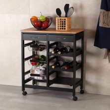 Carro c/ ruedas 3 cestas