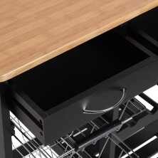 Carro c/ ruedas 3 cestas