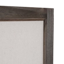 Biombo madera oscura con ventanas opacas