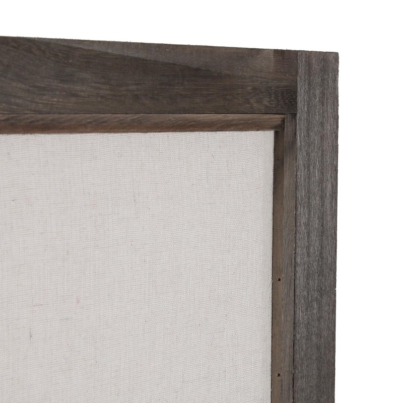 Biombo madera oscura con ventanas opacas