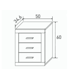 Cabecero Lara + 2 Mesitas Lara en Liquidación
