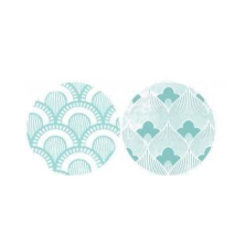 Set 2 mesas auxiliares rectangulares Art Deco