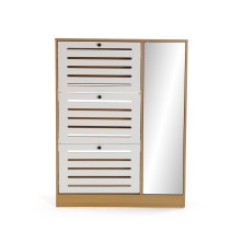 Zapatero 3 puertas con armario de espejo