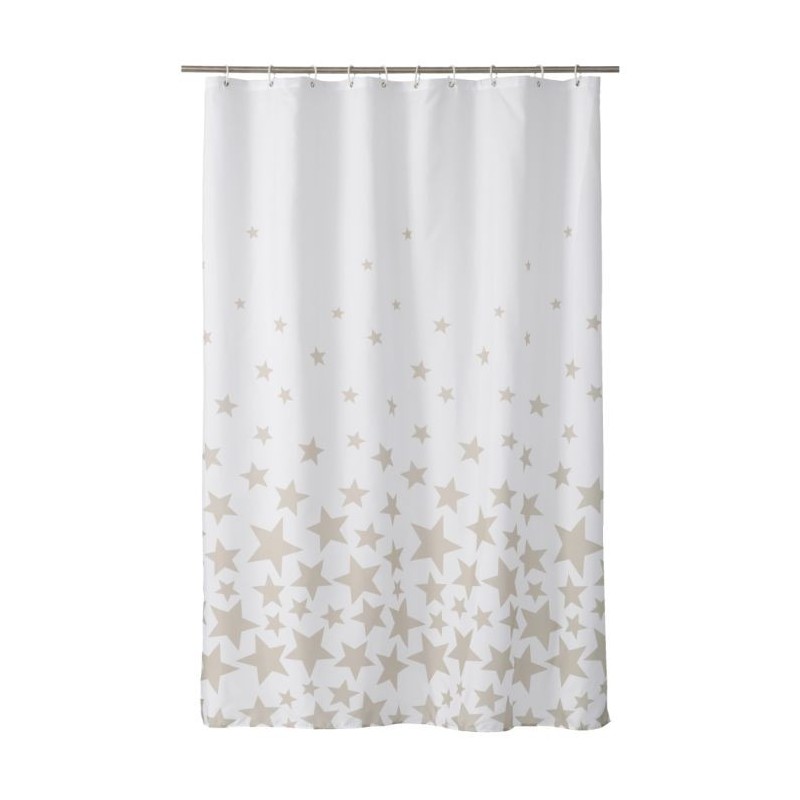 Cortina Baño Stars Beige en Liquidación - Muebles Liquidator