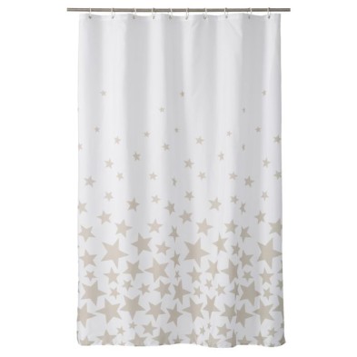 Cortina Baño Stars Beige en Liquidación - Muebles Liquidator