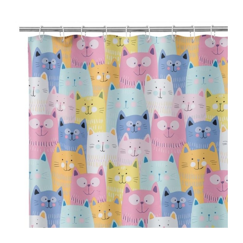 Cortina Baño Gatos en Liquidación - Muebles Liquidator