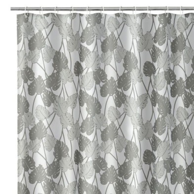 Cortina Baño Leaf Grey en Liquidación - Muebles Liquidator