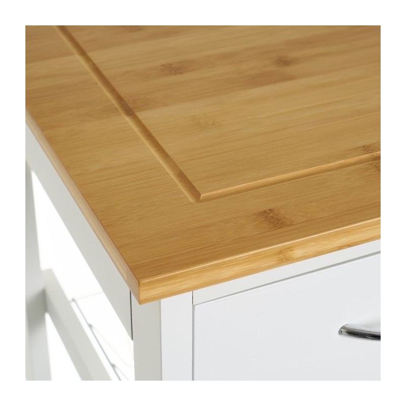 Carro Cocina Bambú/MDF en Liquidación - Muebles Liquidator