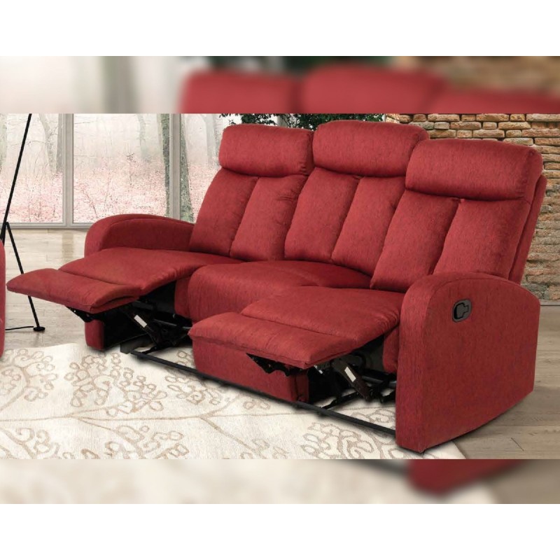 SOFA 3 PLAZAS RELAX SIBERIA TAPIZADO ESTRELLA