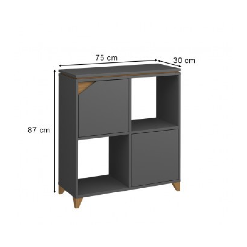 Estantería 2 cajones Moder en Liquidación - Muebles Liquidator