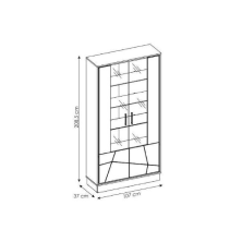 Vitrina 2 puertas Brolo en Liquidación - Muebles Liquidator
