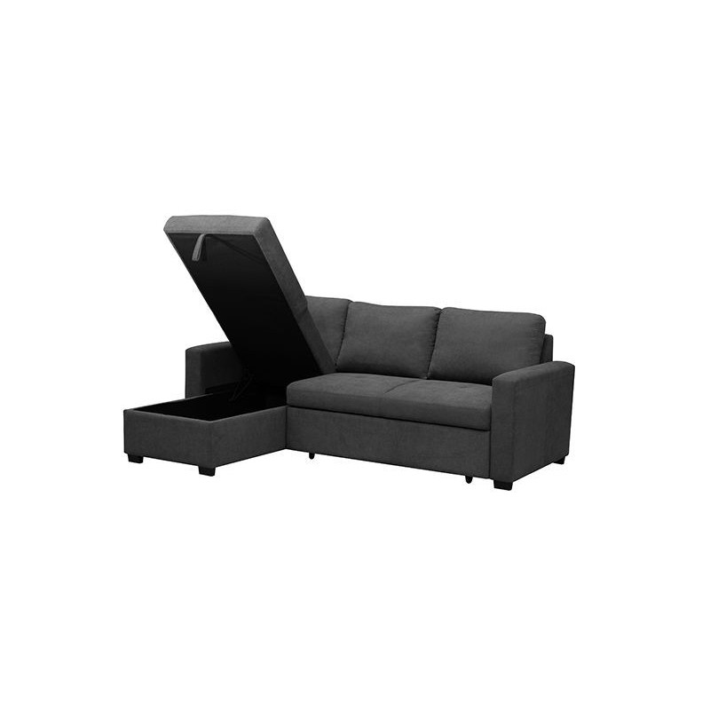 Chaiselongue cama con brazos con sistema de apertura cama inferior extraíble