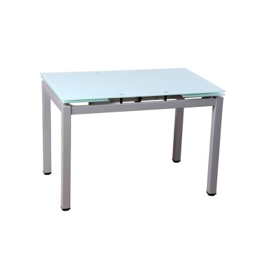 Mesa de cocina Modelo 70 extensible tapa de cristal