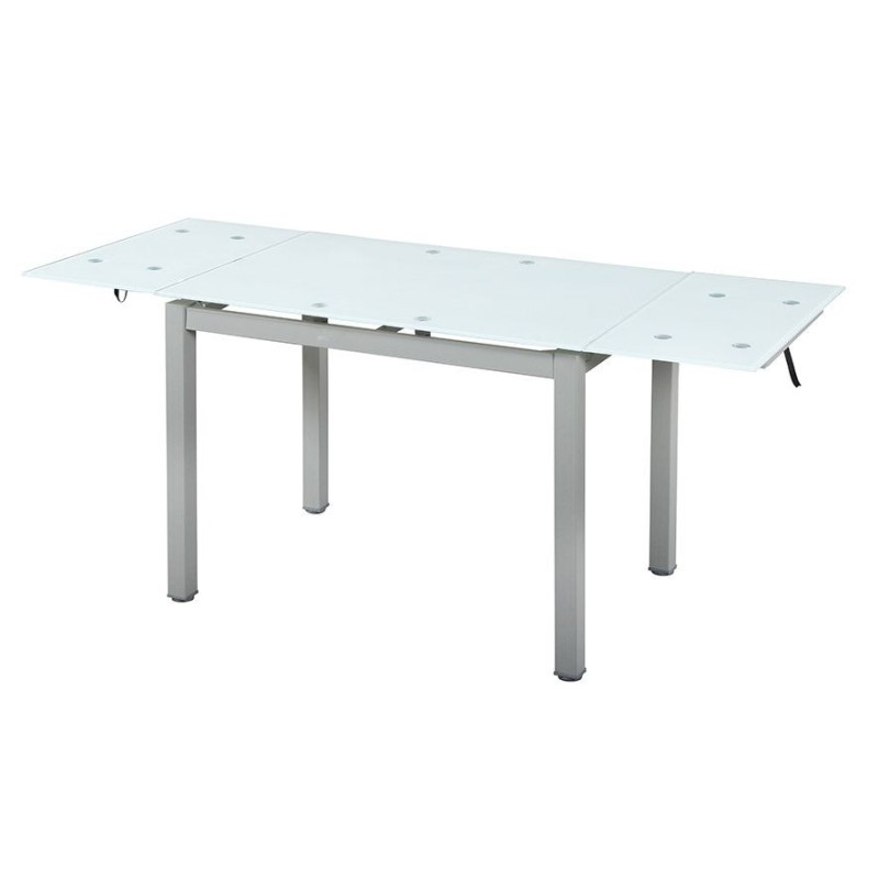 Mesa de cocina Modelo 70 extensible tapa de cristal