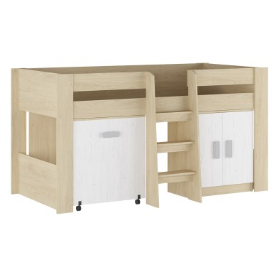 Cama block con mesa de estudio Donald