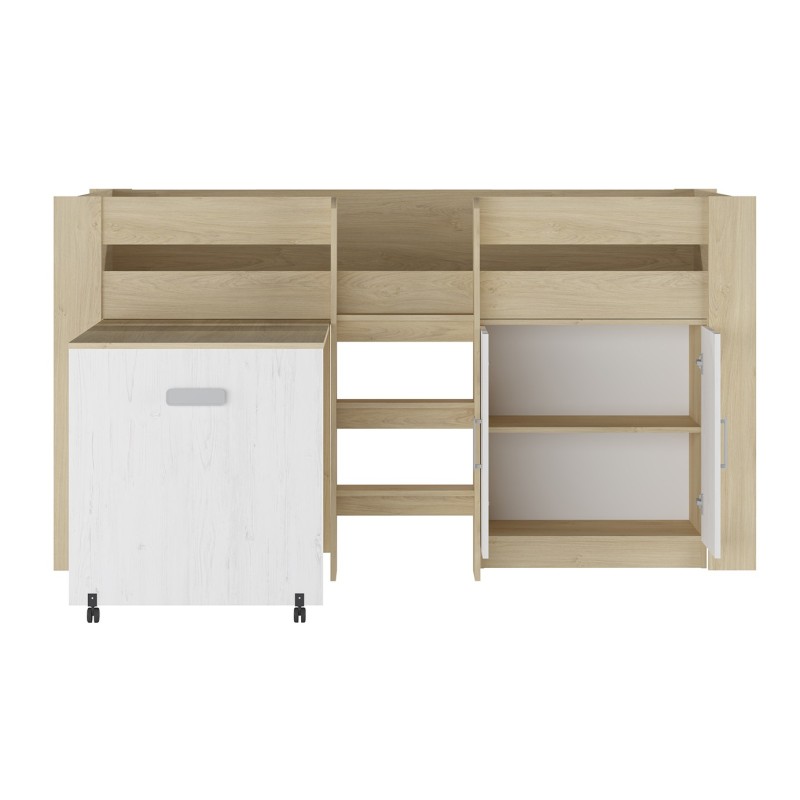 Cama block con mesa de estudio Donald