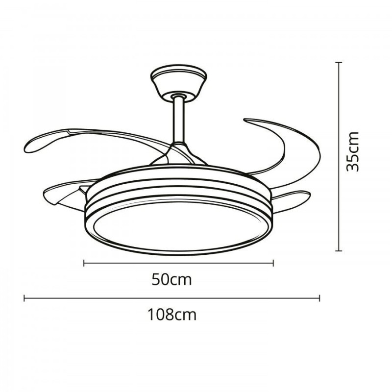 Ventilador 4 aspas