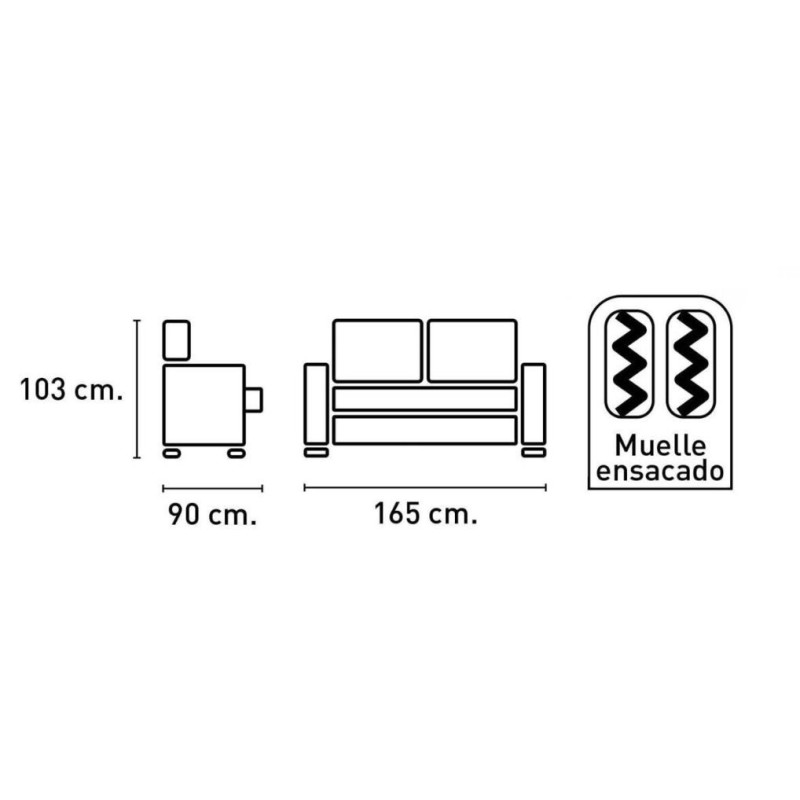 SOFA DUERO 2 PLAZAS