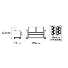 Sofa Duero 2 plazas