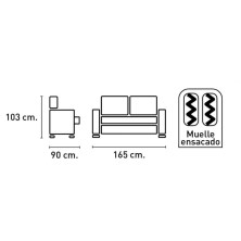 Sofa Duero 2 plazas