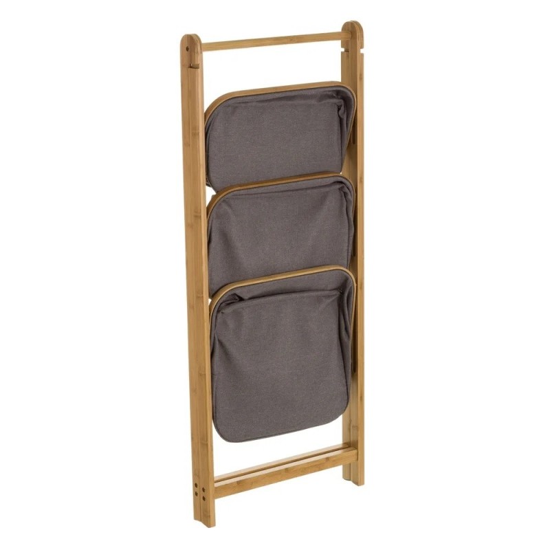 MUEBLE 3 CESTAS BAMBU/TELA