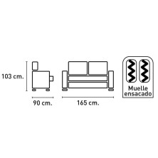 Sofa Duero 2 plazas