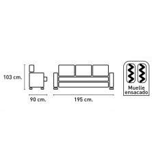 Sofa Duero 3 plazas