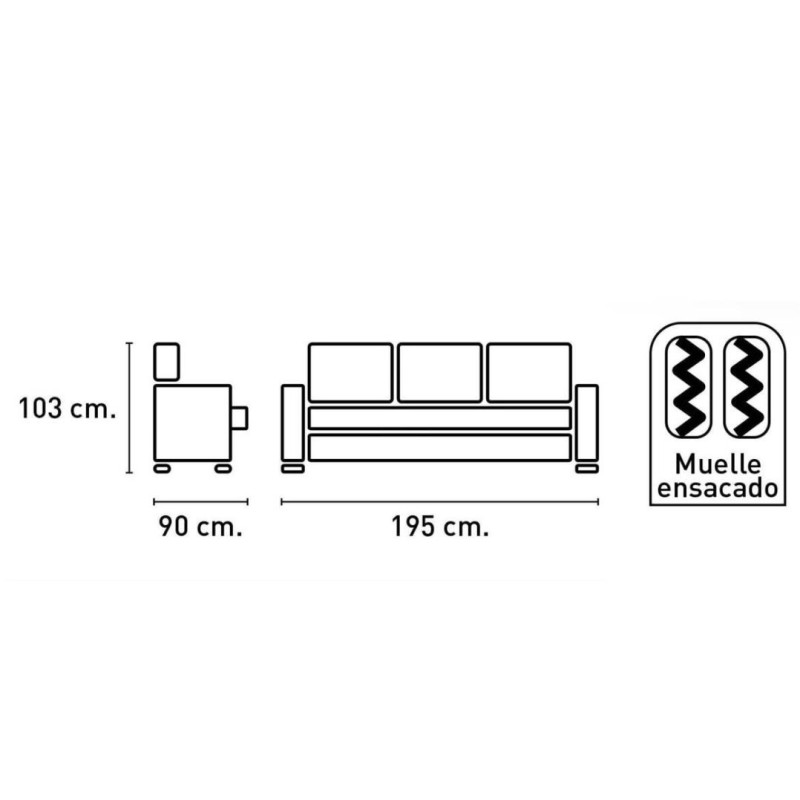 Sofa Duero 3 plazas