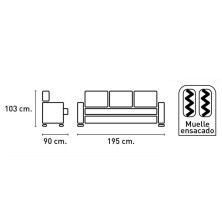 Sofa Duero 3 plazas