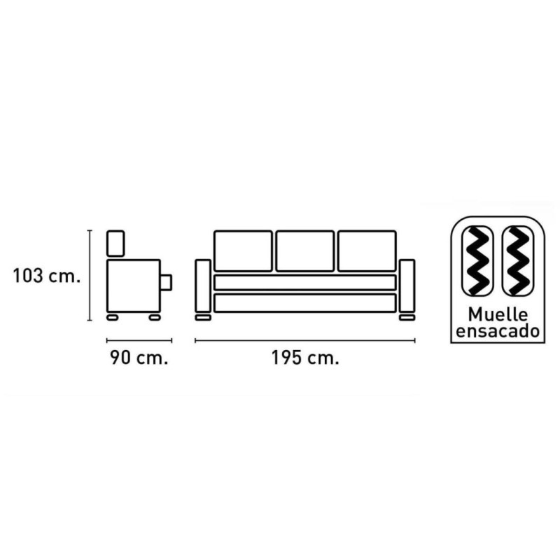 Sofa Duero 3 plazas
