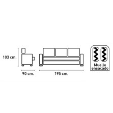 Sofa Duero 3 plazas
