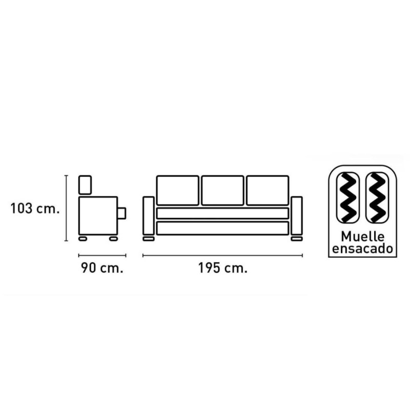 Sofa Duero 3 plazas