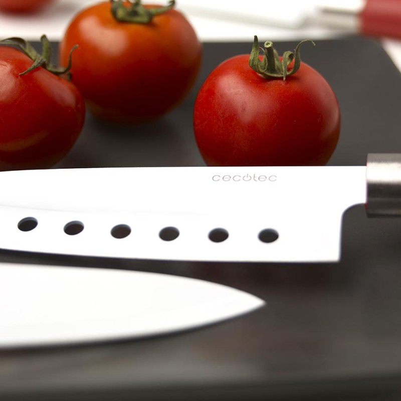 Set 4 cuchillos santoku con recubrimiento ceramico