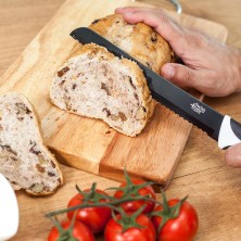 Set 6 cuchillos swiss negro