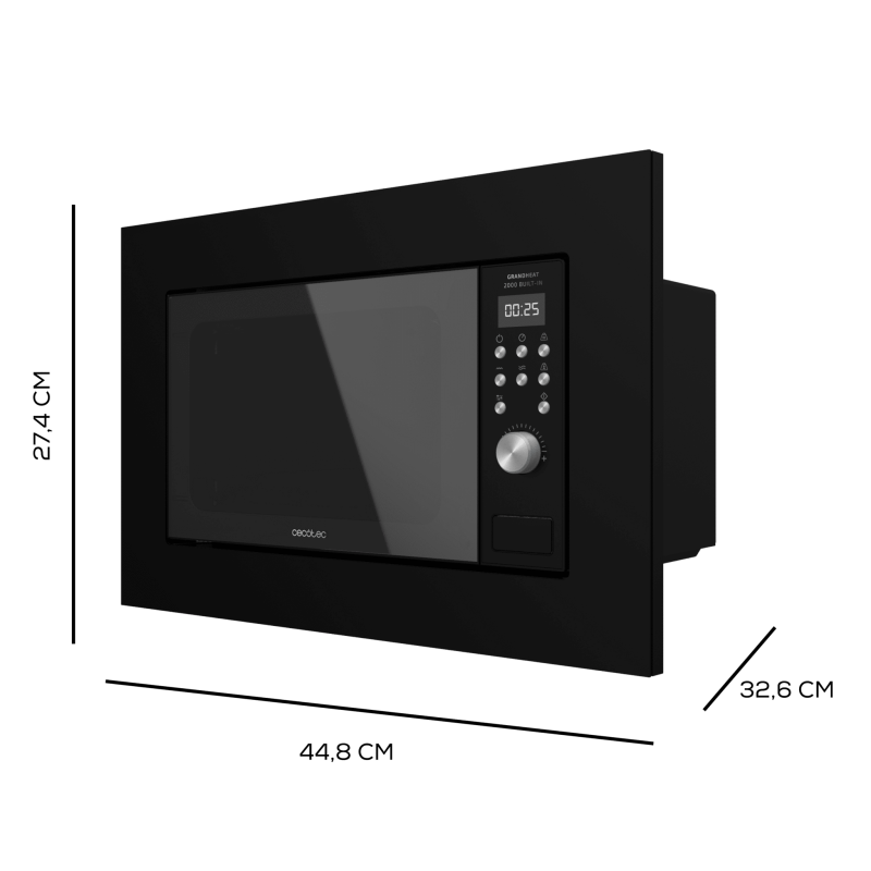 Microondas encastrable GrandHeat 2000 Built-In Black